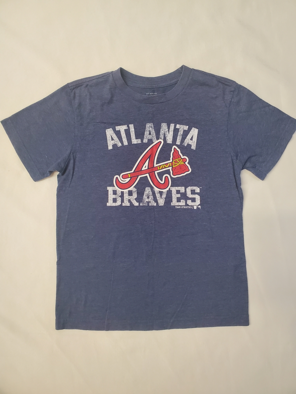 Youth L Genuine Merchandise Atlanta Braves Blue Graphic Tee